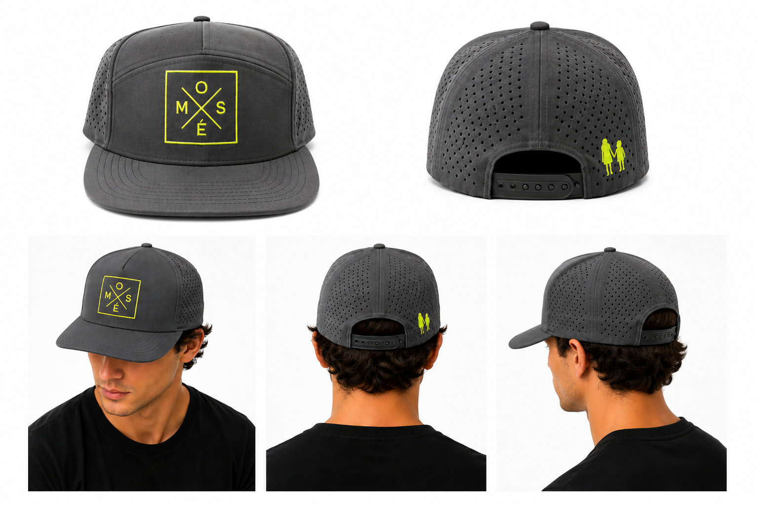 MO x SÉ Mesh Trucker Grey & Lime